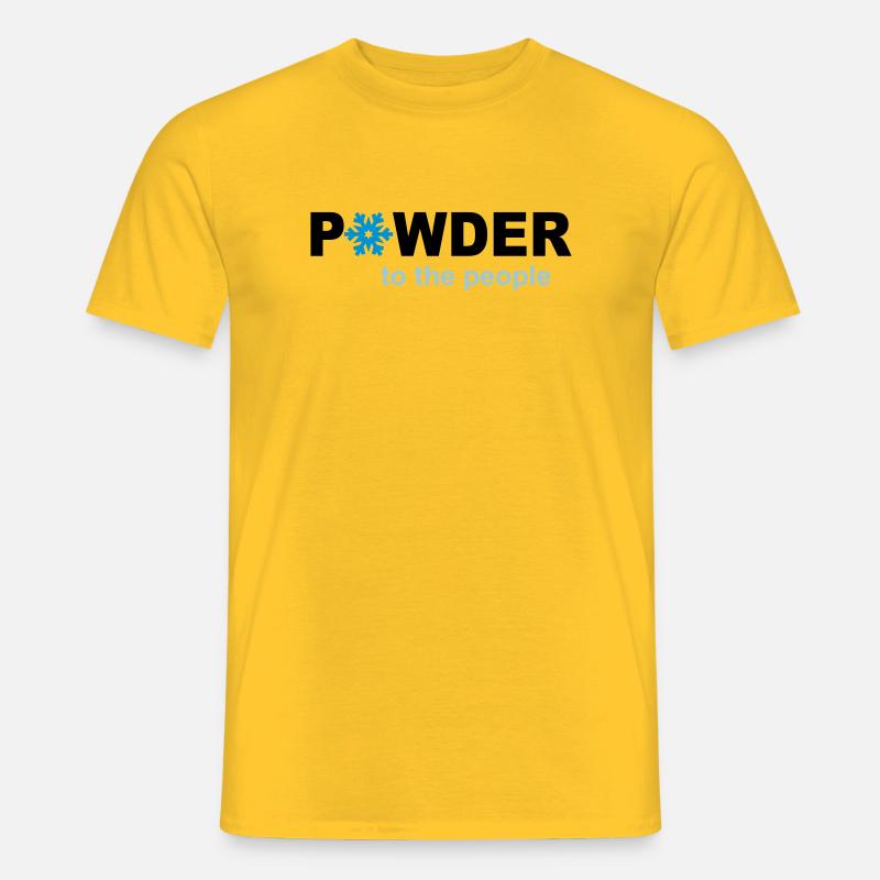 Schnee - Männer T-Shirt - Gelb