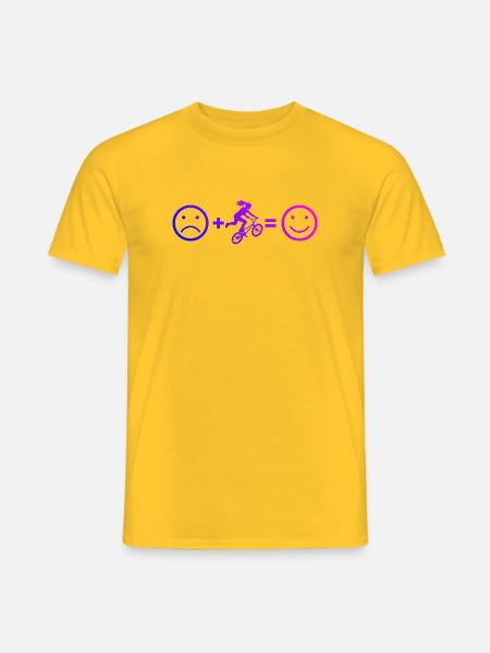 Freestyle-BMX Geschenk für eine Freestyle-Fahrerin - Männer T-Shirt - Gelb