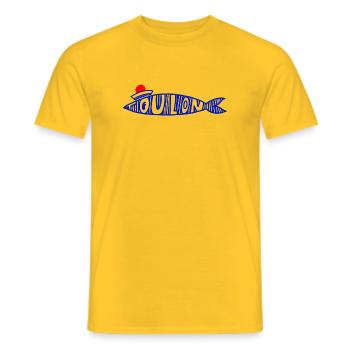 Sardine Toulon - Männer T-Shirt - Gelb - Vorne - AI Model Male 178 dark (178cm)