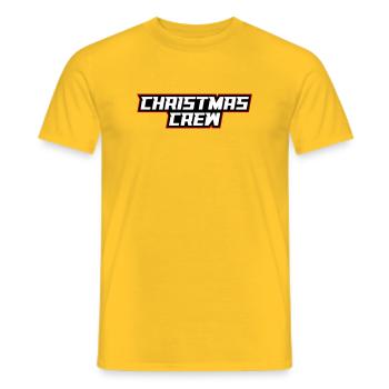 Équipage de Noël Weihnachten - T-shirt homme - jaune - Devant - AI Model Male 178 dark (178cm)