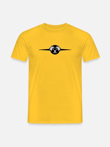 Palm Trees Beach Icon - Men's T-Shirt - yellow