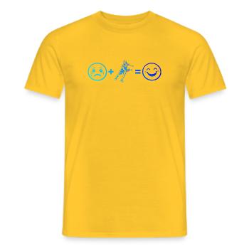Pickleball player Design für Pickleball Match Fans - Männer T-Shirt - Gelb - Vorne - AI Model Male 178 dark (178cm)