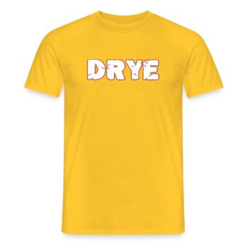 DRYE - T-shirt homme - jaune - Devant - AI Model Male 178 dark (178cm)