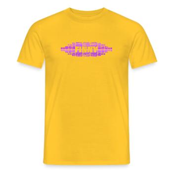 Mom Finny - Men's T-Shirt - yellow - Front - AI Model Male 178 dark (178cm)