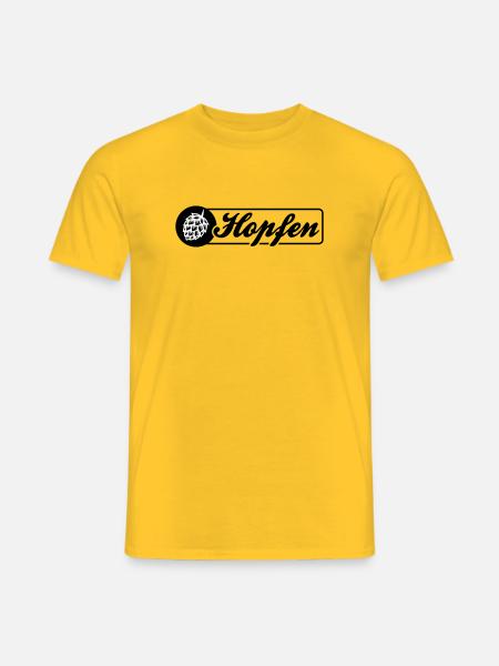 Hops Barley Symbol - Men's T-Shirt - yellow