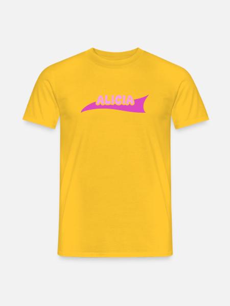 Gift for Alicia - Men's T-Shirt - yellow
