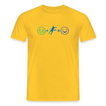 Pickleball Trainer Idee für Pickleball Athlet Fans - Männer T-Shirt - Gelb - Vorne - AI Model Male 178 dark (178cm)