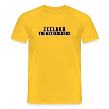 Zeeland Europa - Niederlande - Männer T-Shirt - Gelb - Vorne - AI Model Male 178 dark (178cm)