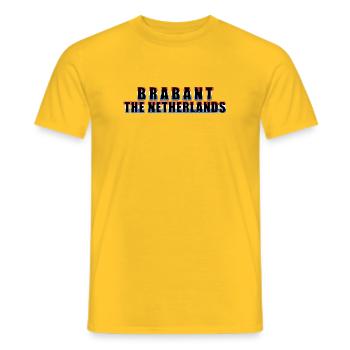 brabantes europa - die niederlande - Männer T-Shirt - Gelb - Vorne - AI Model Male 178 dark (178cm)