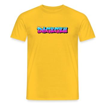 Ich bin ja nicht dagegen - verklausuliert positiv - Männer T-Shirt - Gelb - Vorne - AI Model Male 178 dark (178cm)