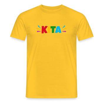 KITA  - Männer T-Shirt - Gelb - Vorne - AI Model Male 178 dark (178cm)