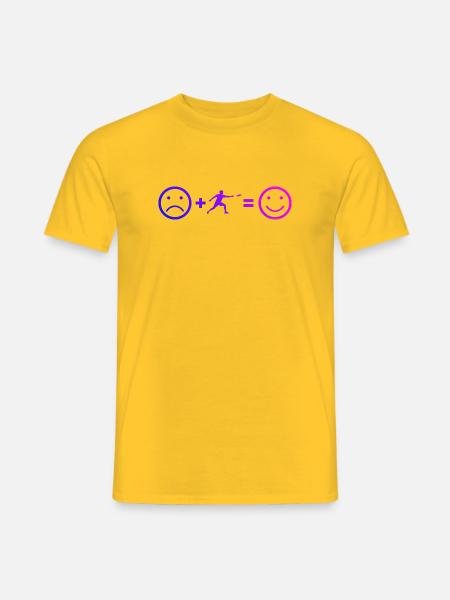 Geschenkidee für einen Frisbee-Spieler mit Frisbee - Männer T-Shirt - Gelb