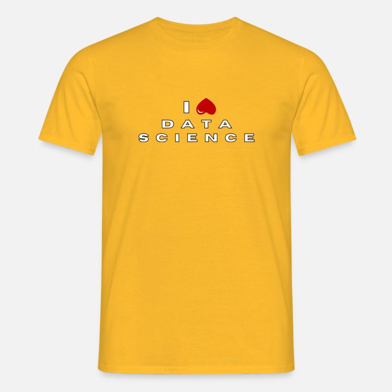 Ich hasse Data Science - Männer T-Shirt - Gelb