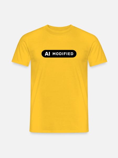 AI Modified - Men's T-Shirt - yellow