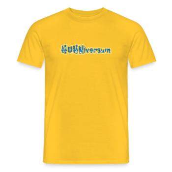 CHICKENiversum Chicken Fans - Coq - Coq - Bio - T-shirt homme - jaune - Devant - AI Model Male 178 dark (178cm)