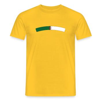 Algerian flag - Men's T-Shirt - yellow - Front - AI Model Male 178 dark (178cm)