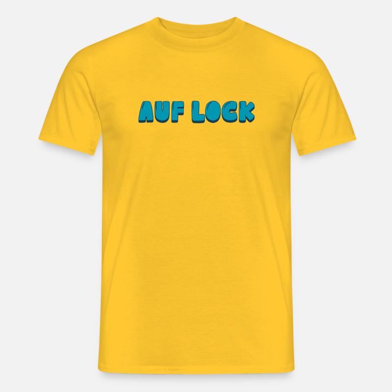 Auf Lock - Männer T-Shirt - Gelb