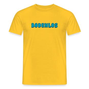 Bodenlos - Männer T-Shirt - Gelb - Vorne - AI Model Male 178 dark (178cm)