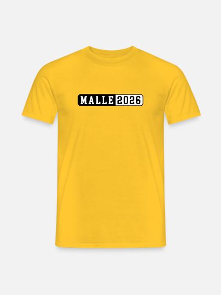 Malle 2026 - Men's T-Shirt - yellow