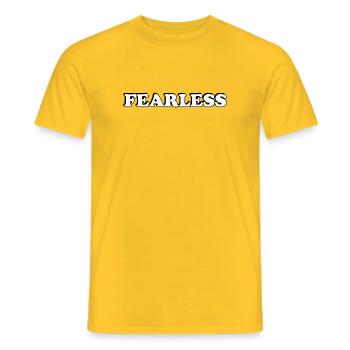 intrépide - T-shirt homme - jaune - Devant - AI Model Male 178 dark (178cm)