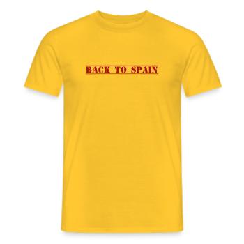 Spain Spanien - Männer T-Shirt - Gelb - Vorne - AI Model Male 178 dark (178cm)