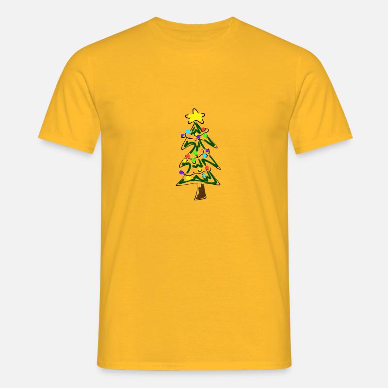 Weihnachtspulli zum verschenken! - Männer T-Shirt - Gelb