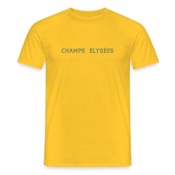 ChampsElysées - Männer T-Shirt - Gelb - Vorne - AI Model Male 178 dark (178cm)