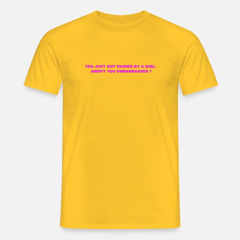 Du gehst einfach - Männer T-Shirt - Gelb