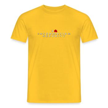 Ich hasse Informationssicherheit - Männer T-Shirt - Gelb - Vorne - AI Model Male 178 dark (178cm)