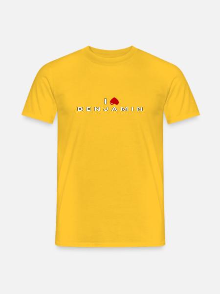 I hate Benjamin - Men's T-Shirt - yellow