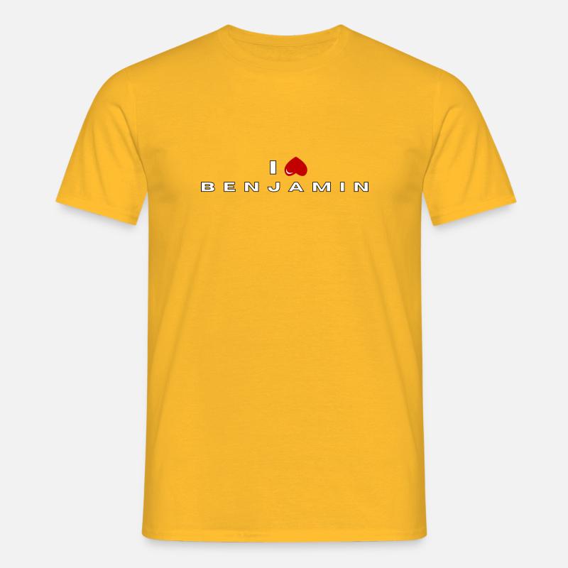 I hate Benjamin - Men's T-Shirt - yellow