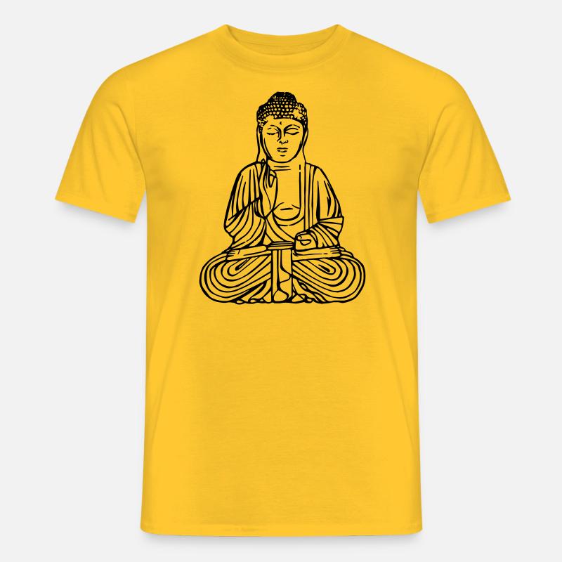 Buddha - Männer T-Shirt - Gelb