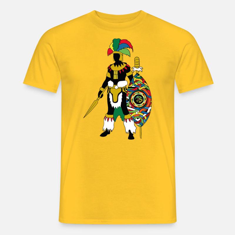 Tembé-Krieger - Männer T-Shirt - Gelb