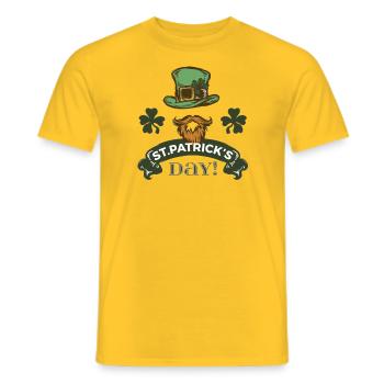 St. Patrick's Day - Männer T-Shirt - Gelb - Vorne - AI Model Male 178 dark (178cm)