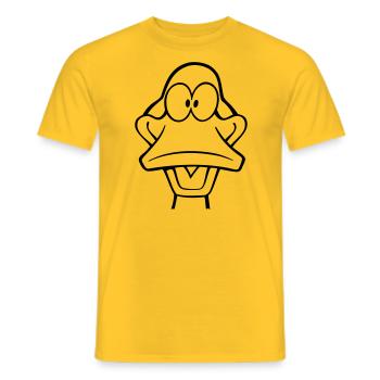 canard - T-shirt homme - jaune - Devant - AI Model Male 178 dark (178cm)