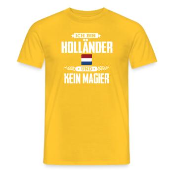 Ich bin Holländer - Männer T-Shirt - Gelb - Vorne - AI Model Male 178 dark (178cm)