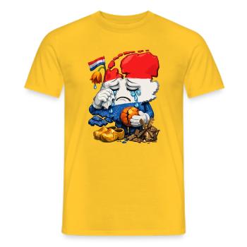 Der Kummer der Niederlande - Männer T-Shirt - Gelb - Vorne - AI Model Male 178 dark (178cm)