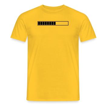 barre de chargement à personnaliser - T-shirt homme - jaune - Devant - AI Model Male 178 dark (178cm)