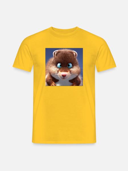 Squirrel Schieli - Eichhörnchen mit Silberblick - Männer T-Shirt - Gelb