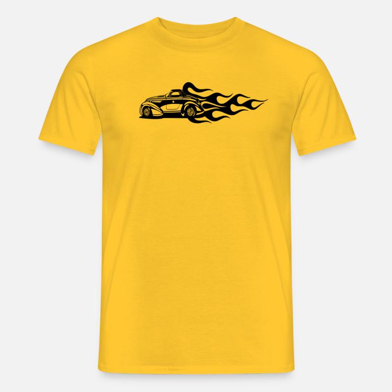 auto - Männer T-Shirt - Gelb