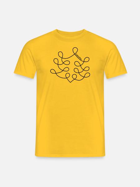Weihnachtsbaum - Männer T-Shirt - Gelb
