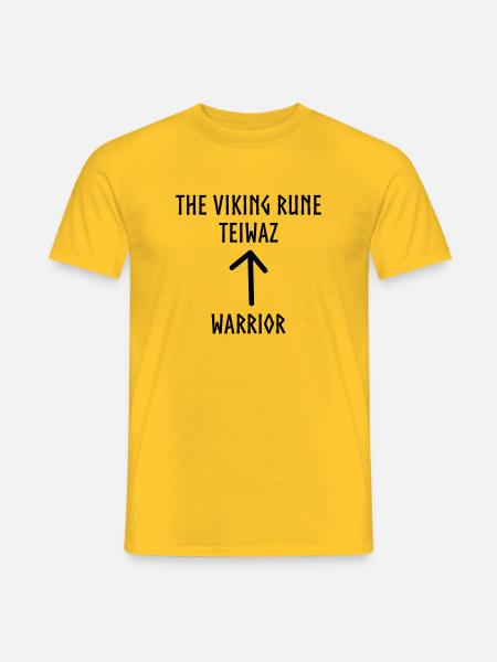 Wikinger Runen Shirts Krieger - Männer T-Shirt - Gelb