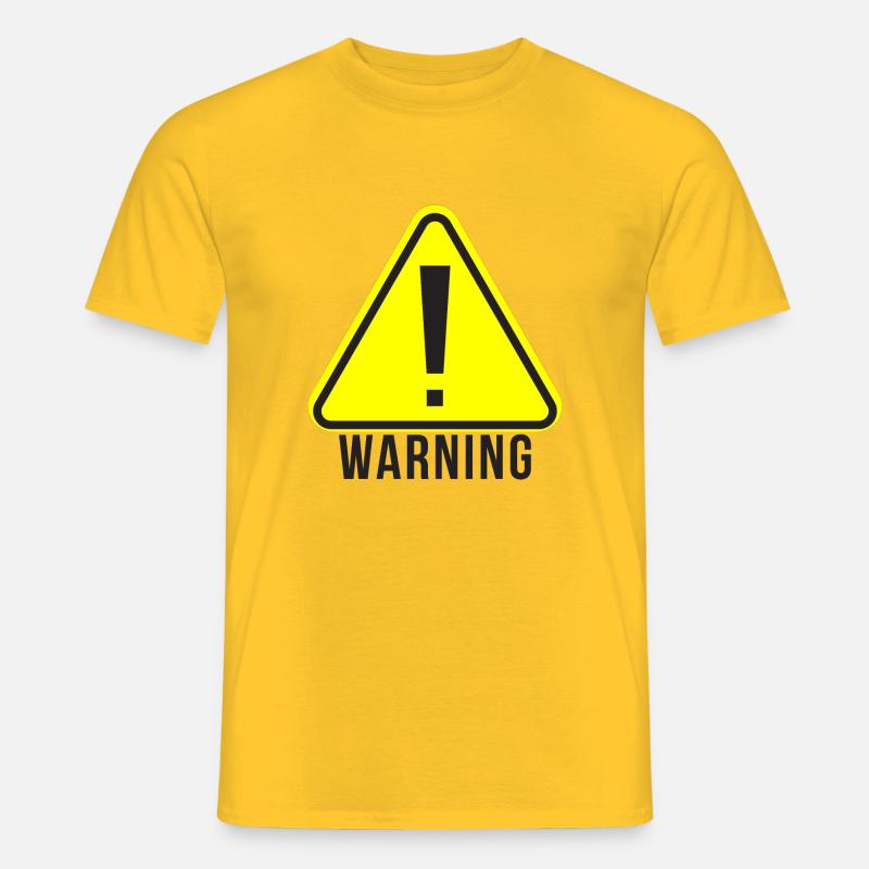 Avviso - T-shirt uomo - giallo
