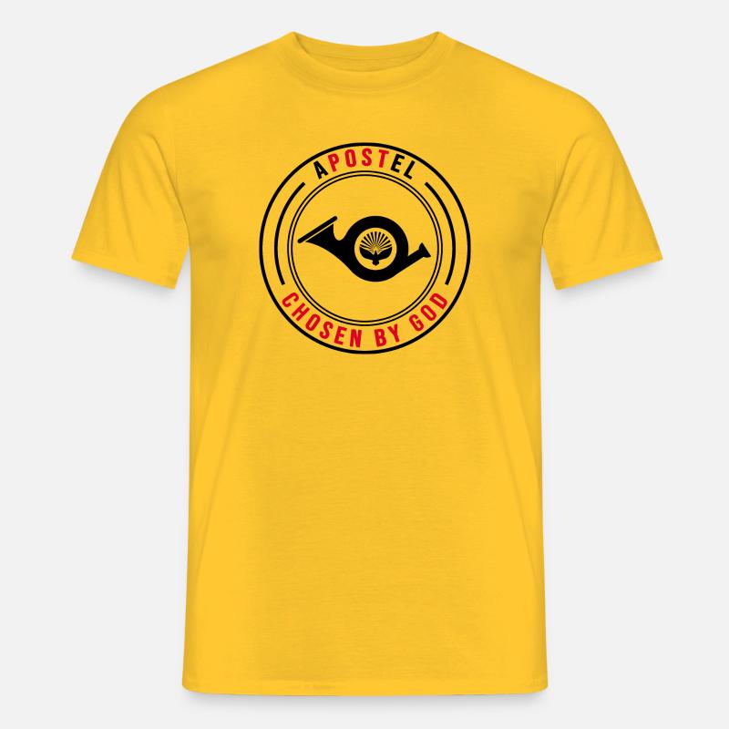 post briefträger postbote apostel - Männer T-Shirt - Gelb