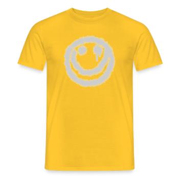 smilie horror griens weiß - Männer T-Shirt - Gelb - Vorne - AI Model Male 178 dark (178cm)