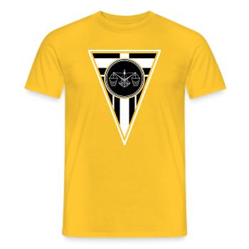 Cooles Geschenk. Kutterfriese - Männer T-Shirt - Gelb - Vorne - AI Model Male 178 dark (178cm)