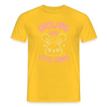Révélation du sexe de Pâques de la future maman - T-shirt homme - jaune - Devant - AI Model Male 178 dark (178cm)
