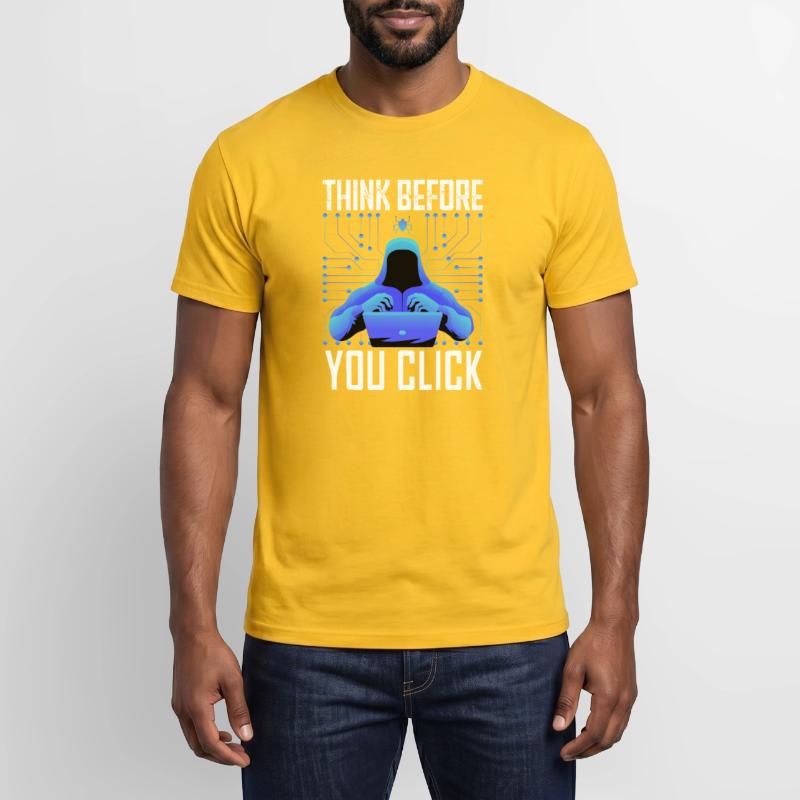 Hacker-Hacker-Hacker-Programmierer Linux Cybersicherheitsdaten Männer T-Shirt