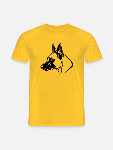 535 Malinois - Männer T-Shirt - Gelb