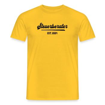 Steuerberater est 2024 Steuerberatung Berater - Männer T-Shirt - Gelb - Vorne - AI Model Male 178 dark (178cm)